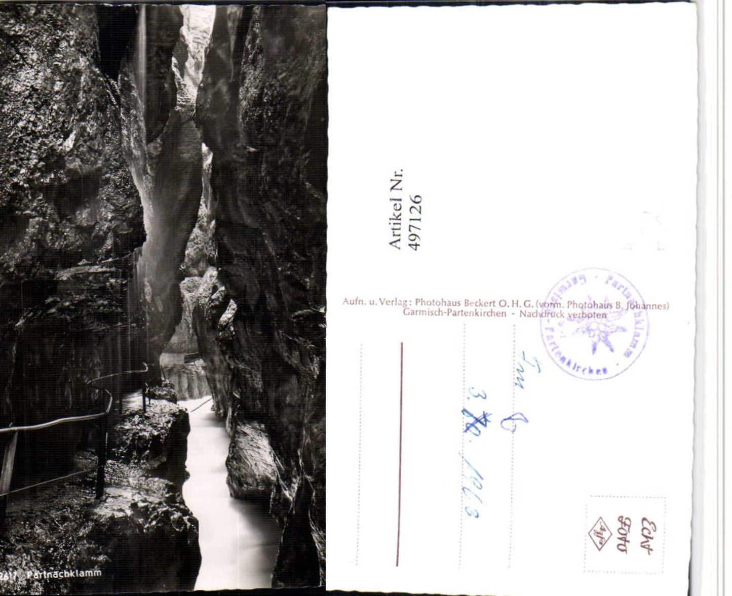 497126,Partnachklamm Klamm Schlucht b. Garmisch