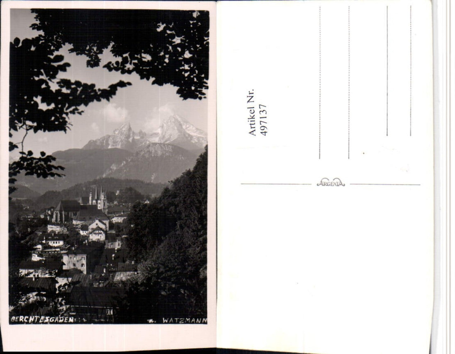 497137,Berchtesgaden Totale geg. Watzmann Bergkulisse