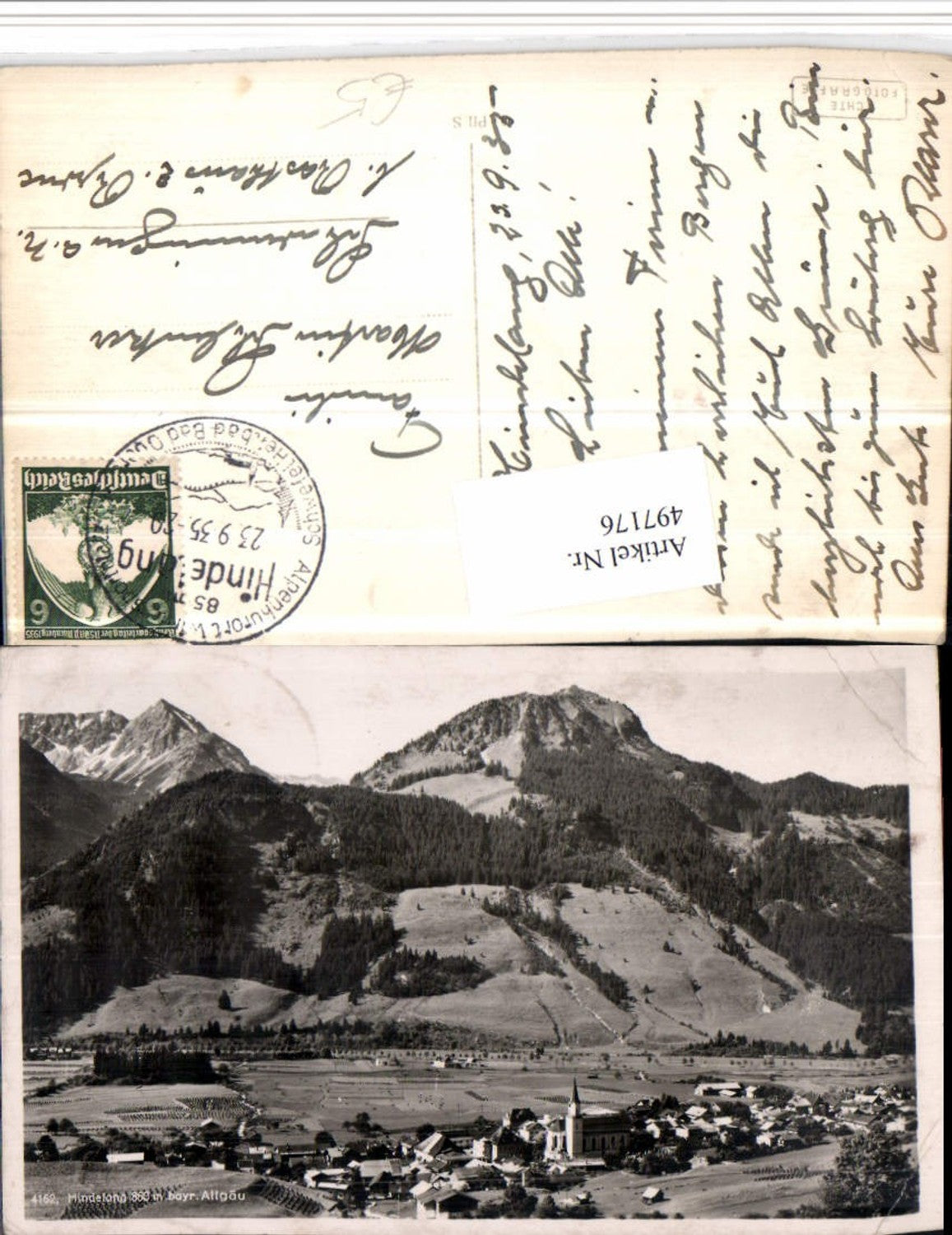 497176,Bad Hindelang im Allgäu Totale Bergkulisse