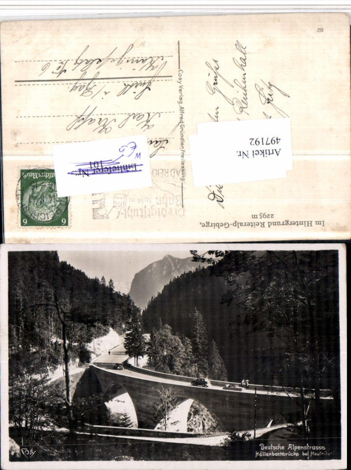 497192,Alpenstraße Höllenbachbrücke b. Mauthäusl Bad Reichenhall
