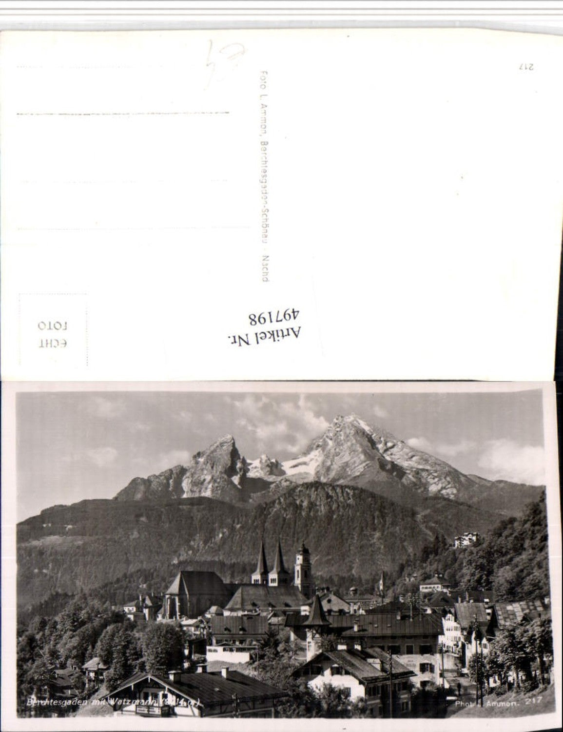 497198,Berchtesgaden Totale m. Watzmann Bergkulisse