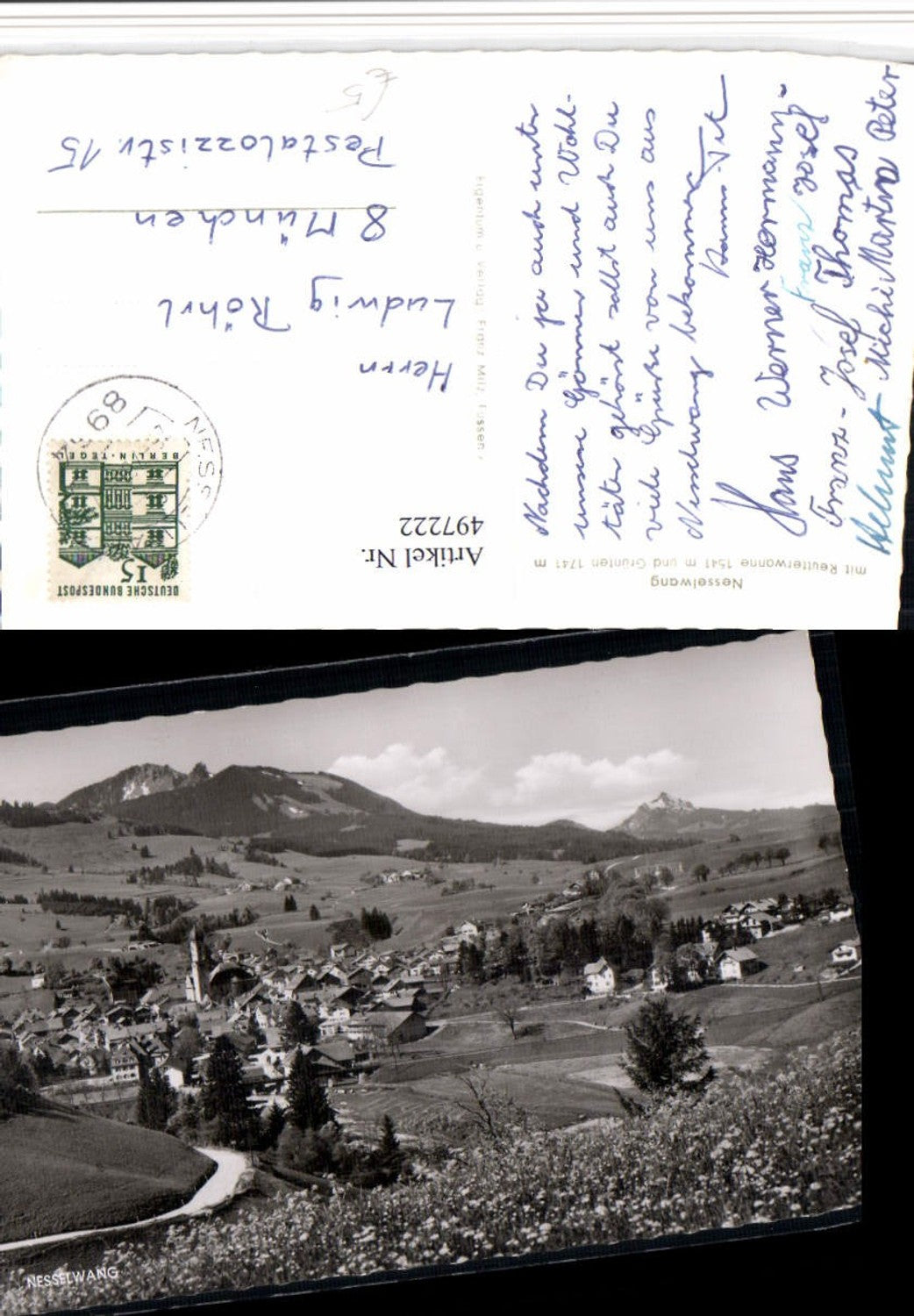 497222, Nesselwang Total with Reutterwanne and Grünten