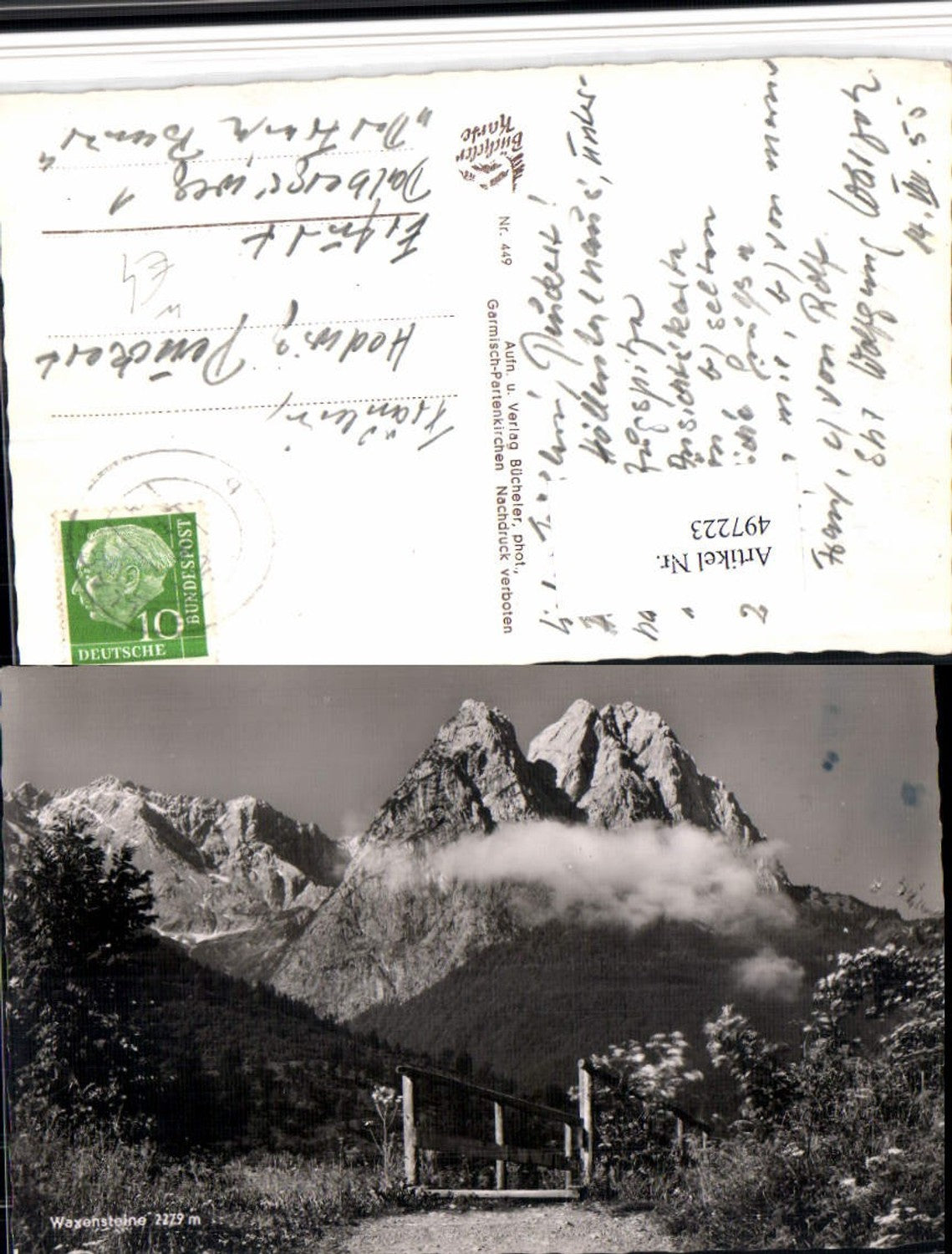 497223,Waxensteine b. Grainau Bergkulisse
