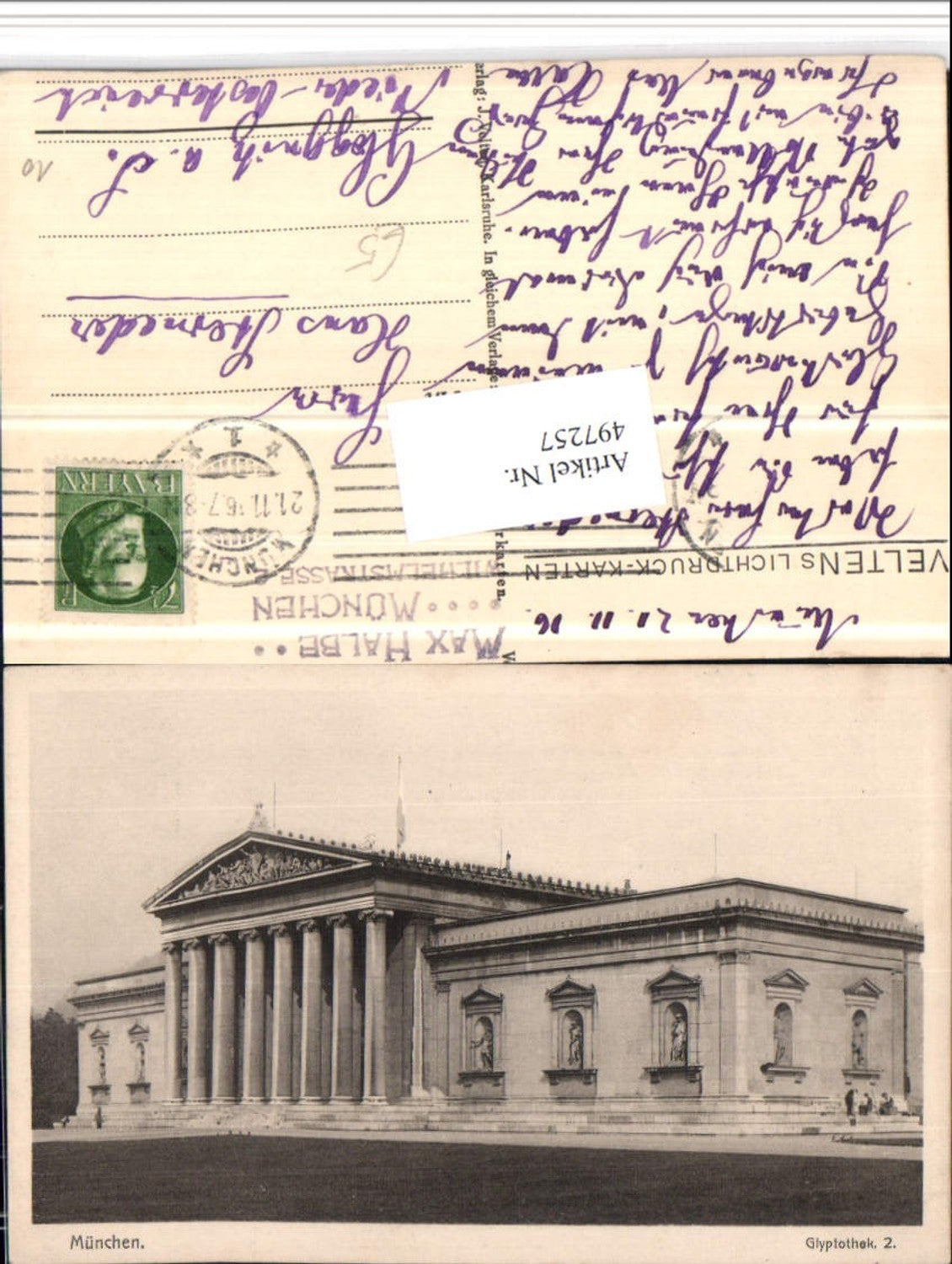 497257,München Glyptothek Gebäude