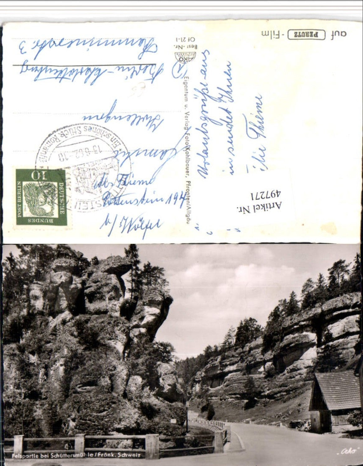 497271,Felspartie b. Schüttersmühle b. Pottenstein