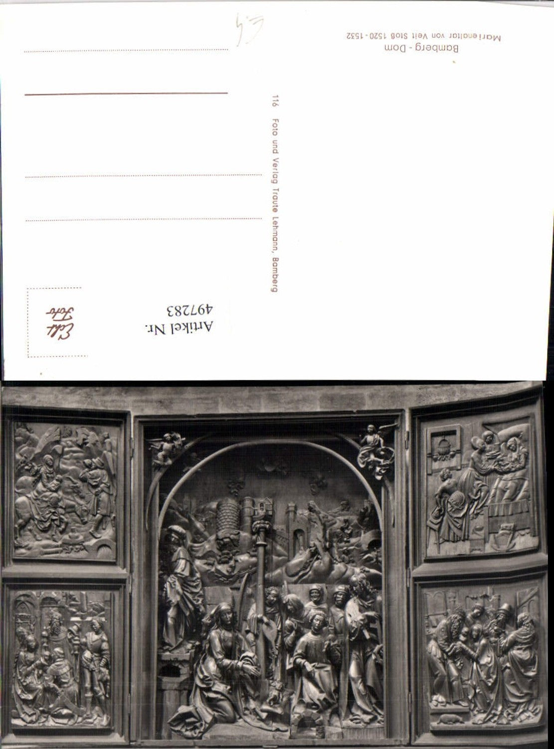 497283,Bamberg Cathedral Marienaltar relief detail