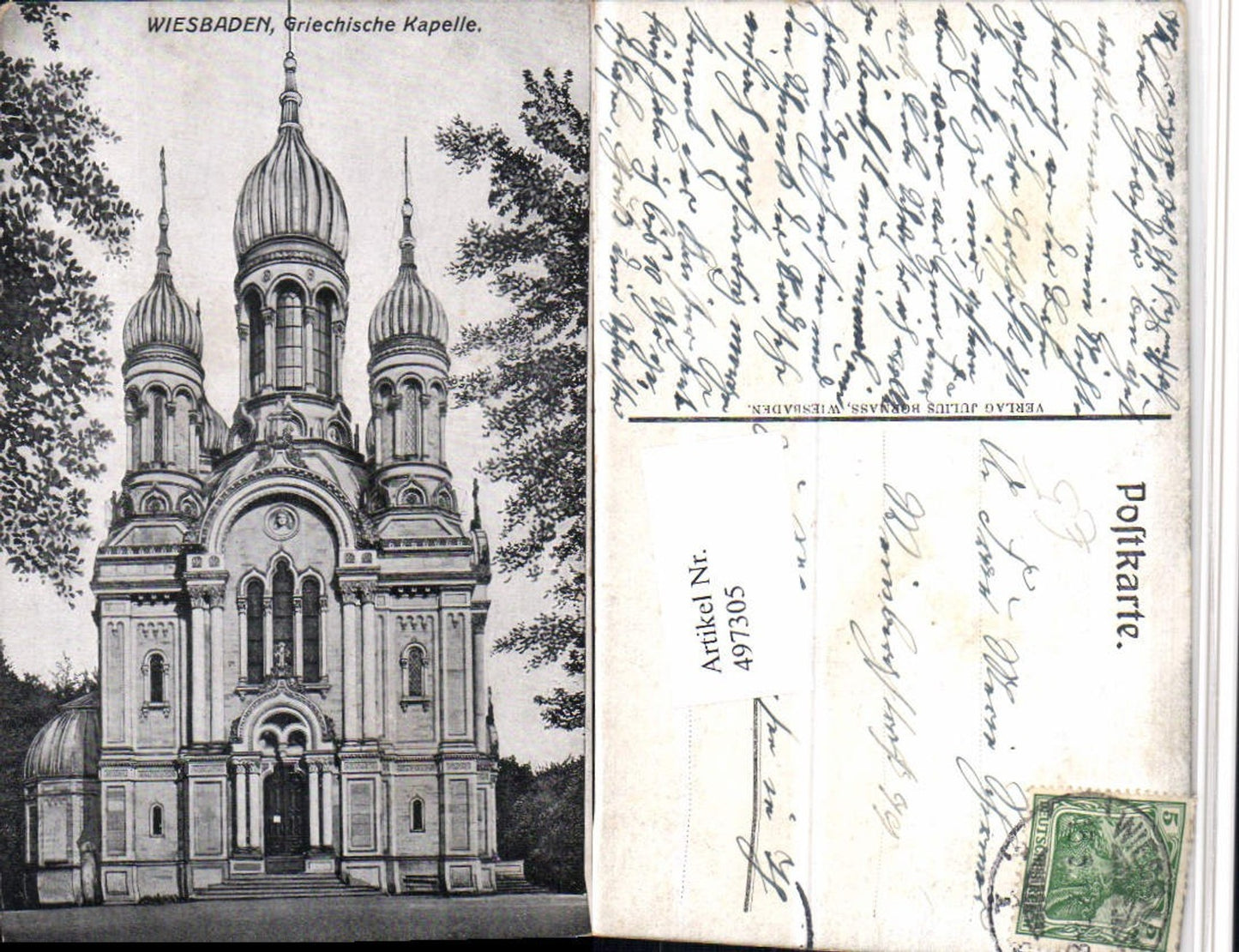 497305,Wiesbaden Griechische Kapelle Kirche