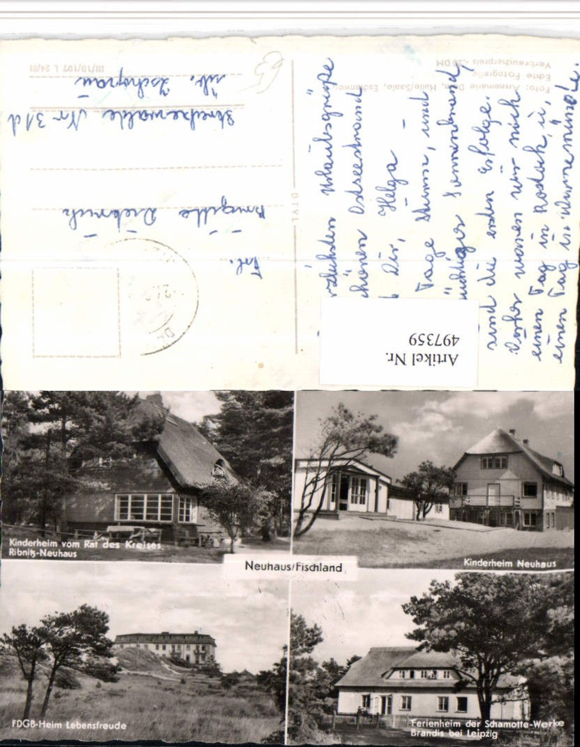 497359,Neuhaus Fischland b. Dierhagen Kinderheim Ferienheim Mehrbildkarte