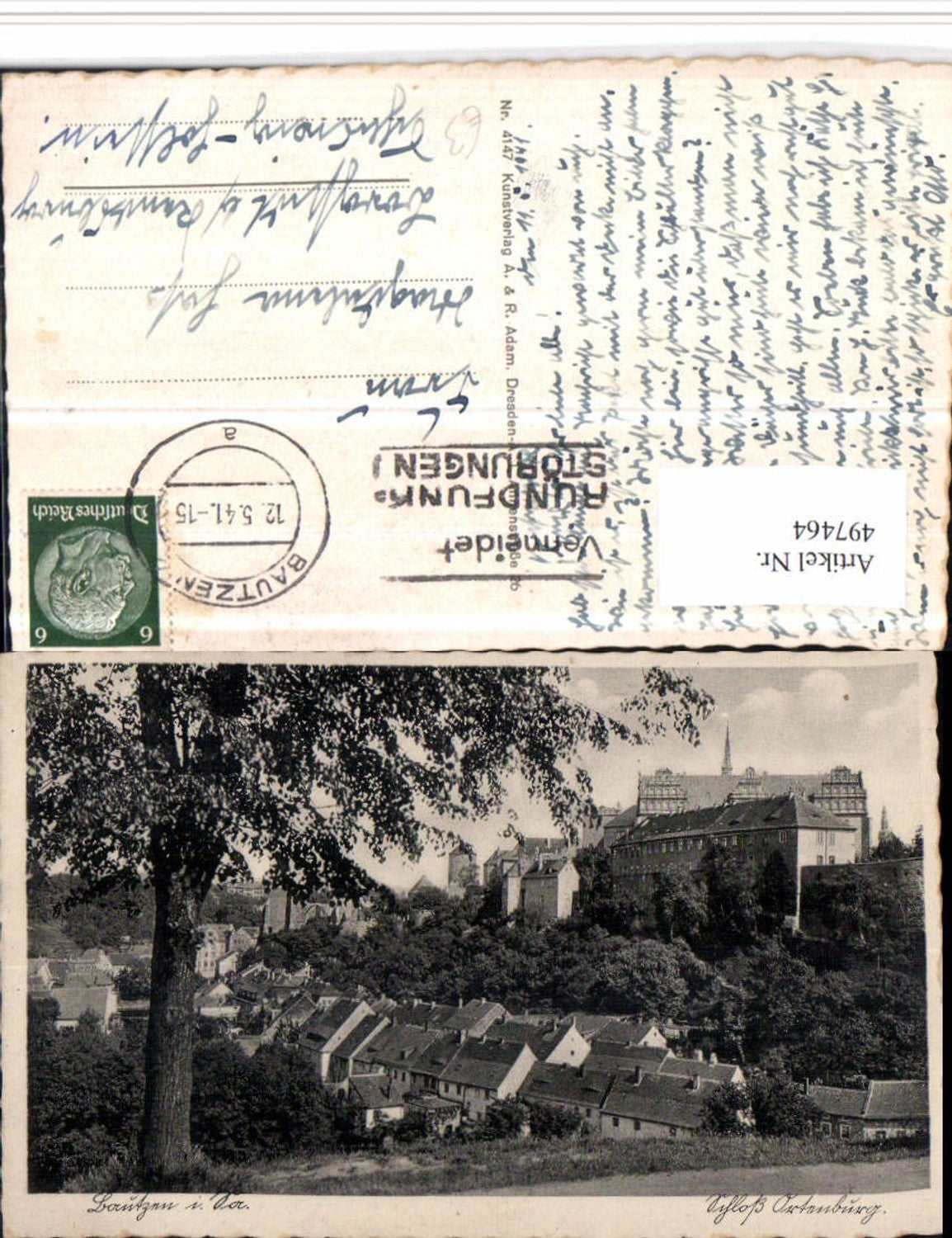 497464,Bautzen Teilansicht m. Schloss Ortenburg