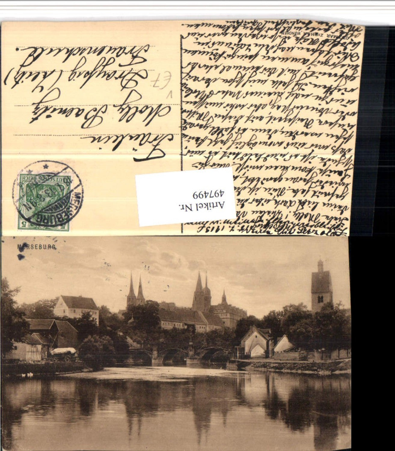 497499,Merseburg Teilansicht Brücke pub Ottmar Zieher