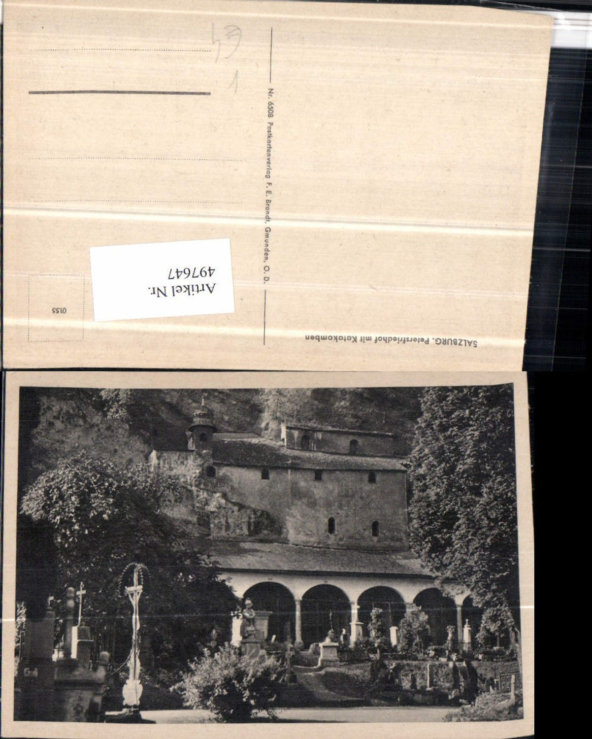 497647,Salzburg St. Peter Friedhof m. Katakomben pub F.E. Brandt 6508