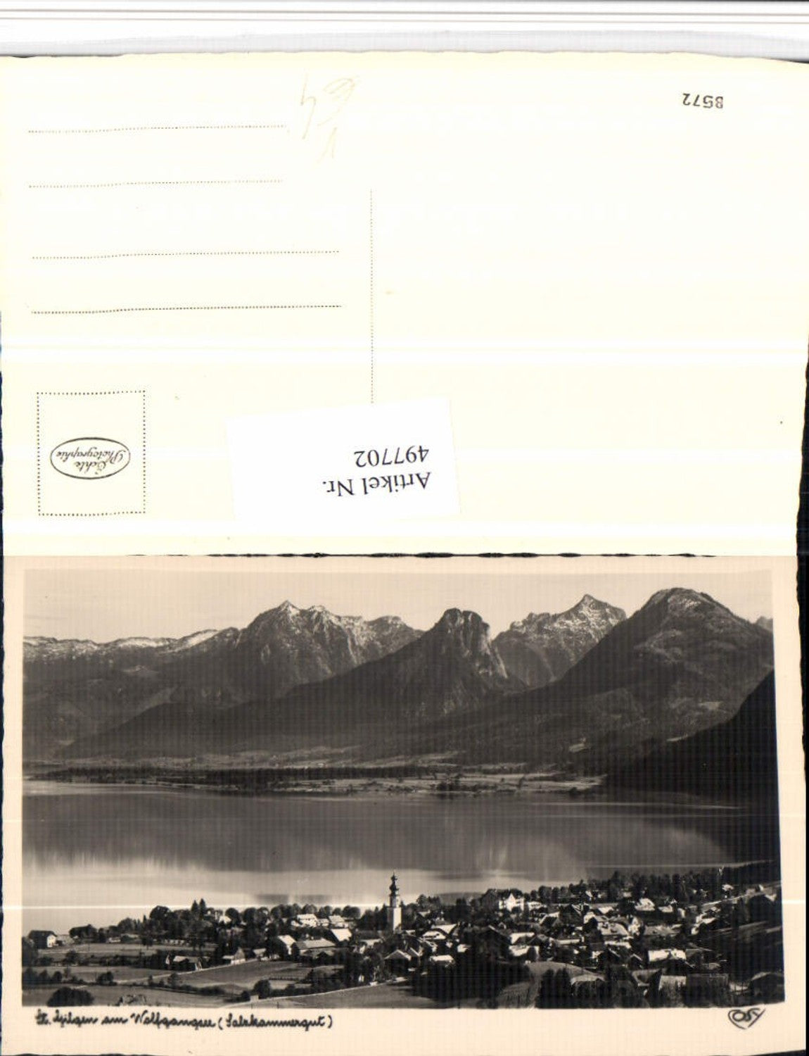 497702, St. Gilgen on Lake Wolfgang, total mountain scenery, pub, Cosy