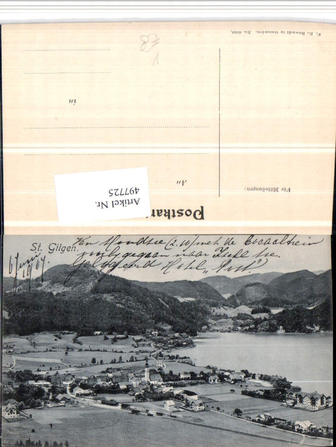 497725, St. Gilgen am Wolfgangsee Totale pub FE Brandt 6069