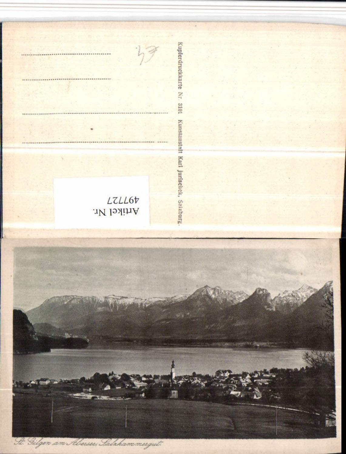497727, St. Gilgen am Abersee Wolfgangsee Total mountain scenery