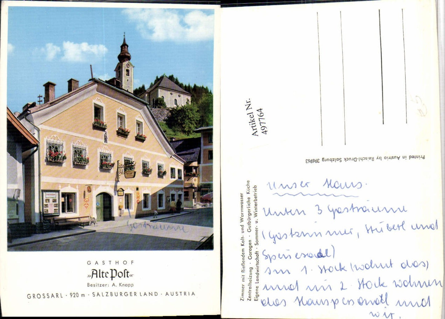 Alte Ansichtskarte – Old Postcard