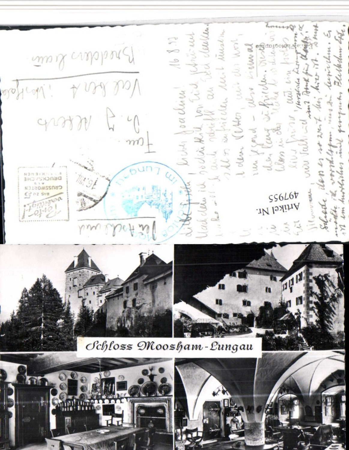 497955,Schloss Moosham b. Unternberg Mehrbildkarte