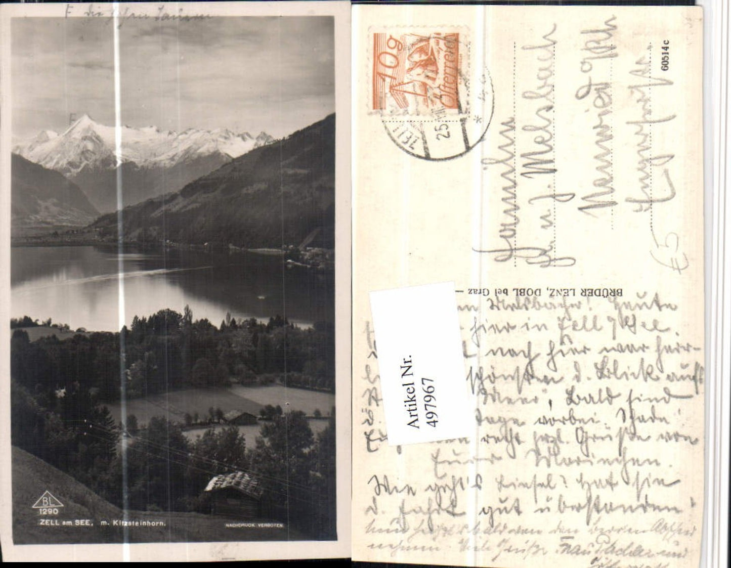 497967,Zell am See m. Kitzsteinhorn Bergkulisse