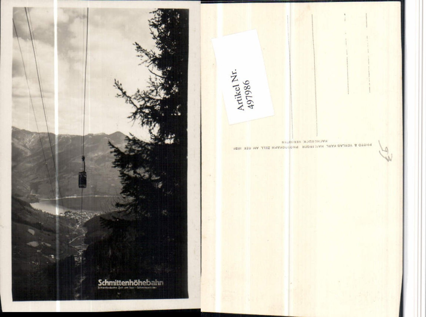497986,Schmittenhöhebahn Seilbahn b. Zell am See Bergkulisse