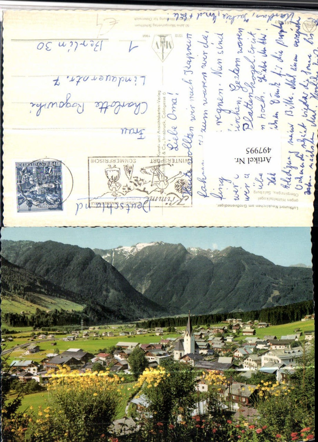 497995,Neukirchen Totale geg. Hütteltalkogel Bergkulisse