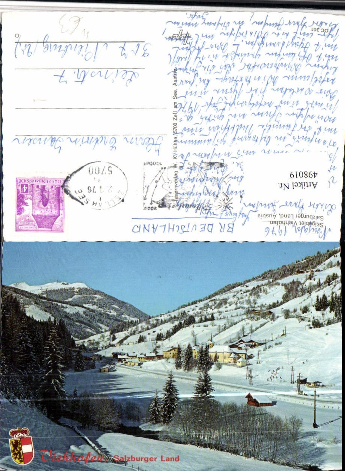 498019,Viehhofen Totale Bergkulisse Winterbild