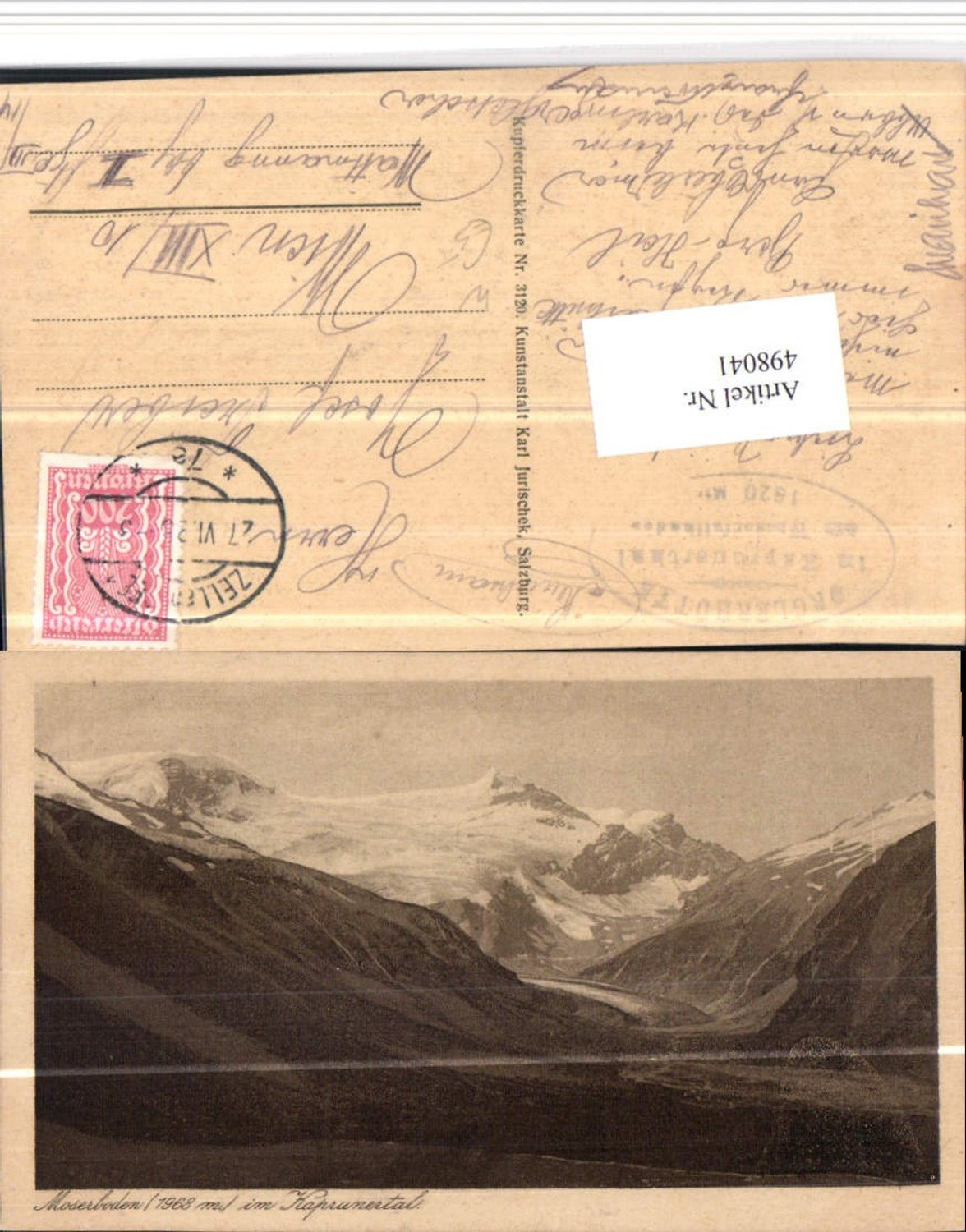 498041,Moserboden im Kaprunertal b. Kaprun Bergkulisse