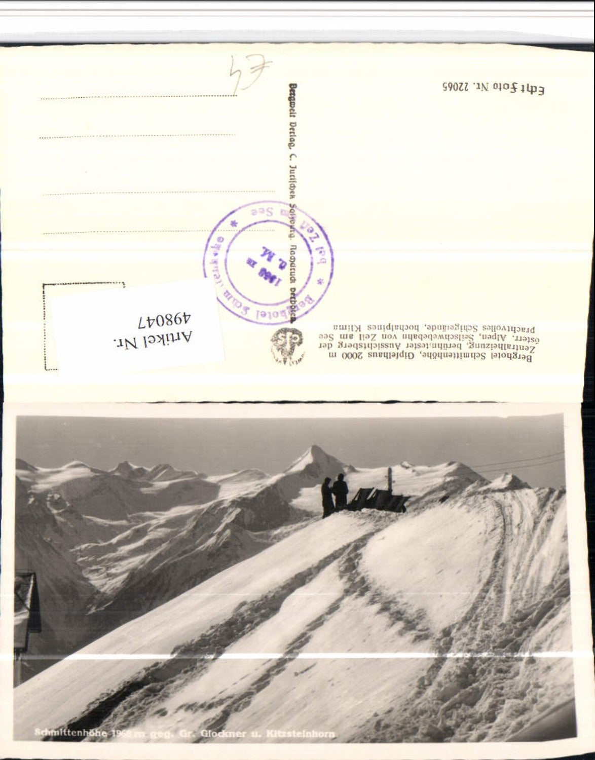 498047,Schmittenhöhe b. Zell am See geg. Großglockner Bergkulisse