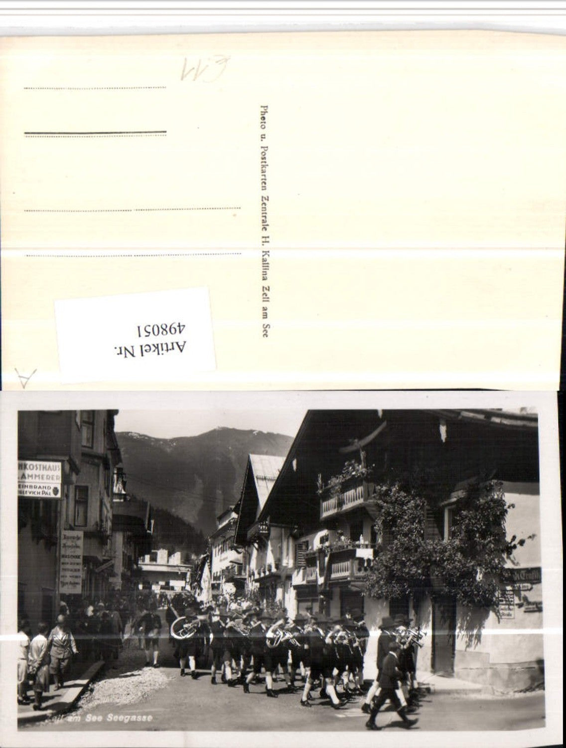 498051,Zell am See Seegasse Straßenansicht Musikkapelle