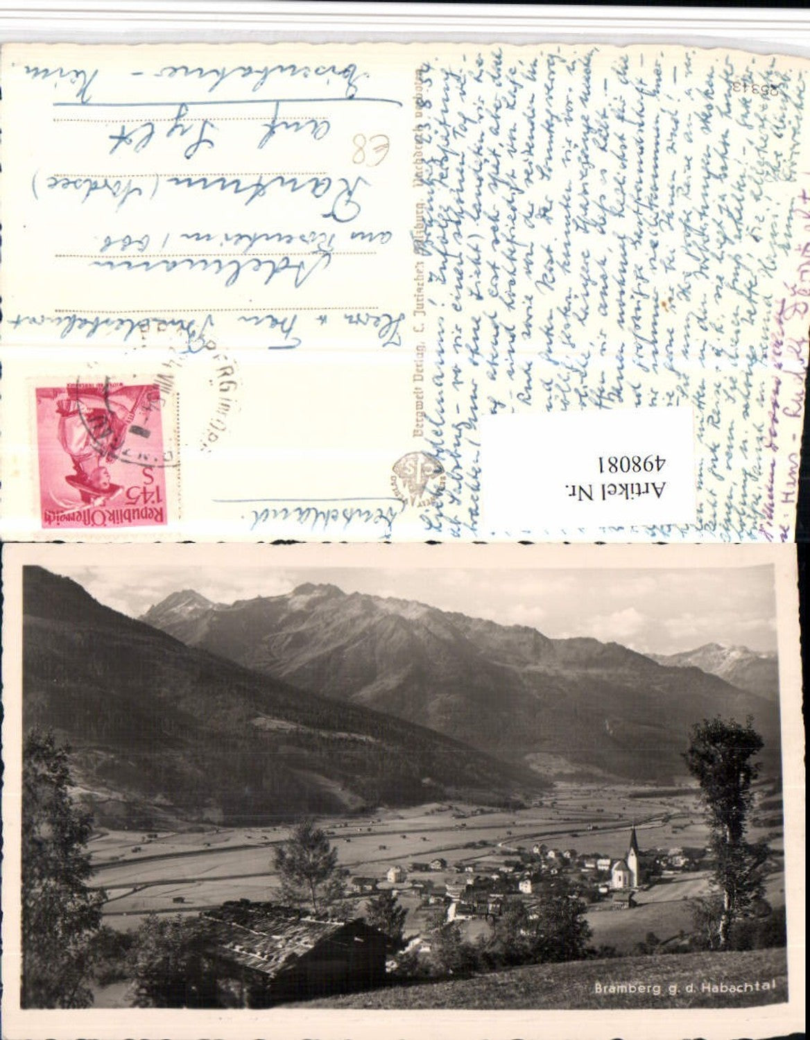 498081,Bramberg Totale geg. Habachtal Bergkulisse