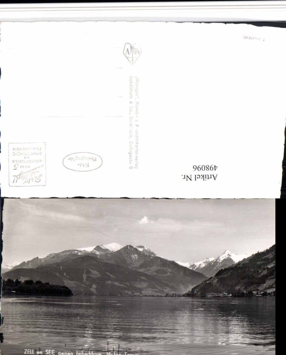 498096,Zell am See geg. Imbachhorn Bergkulisse