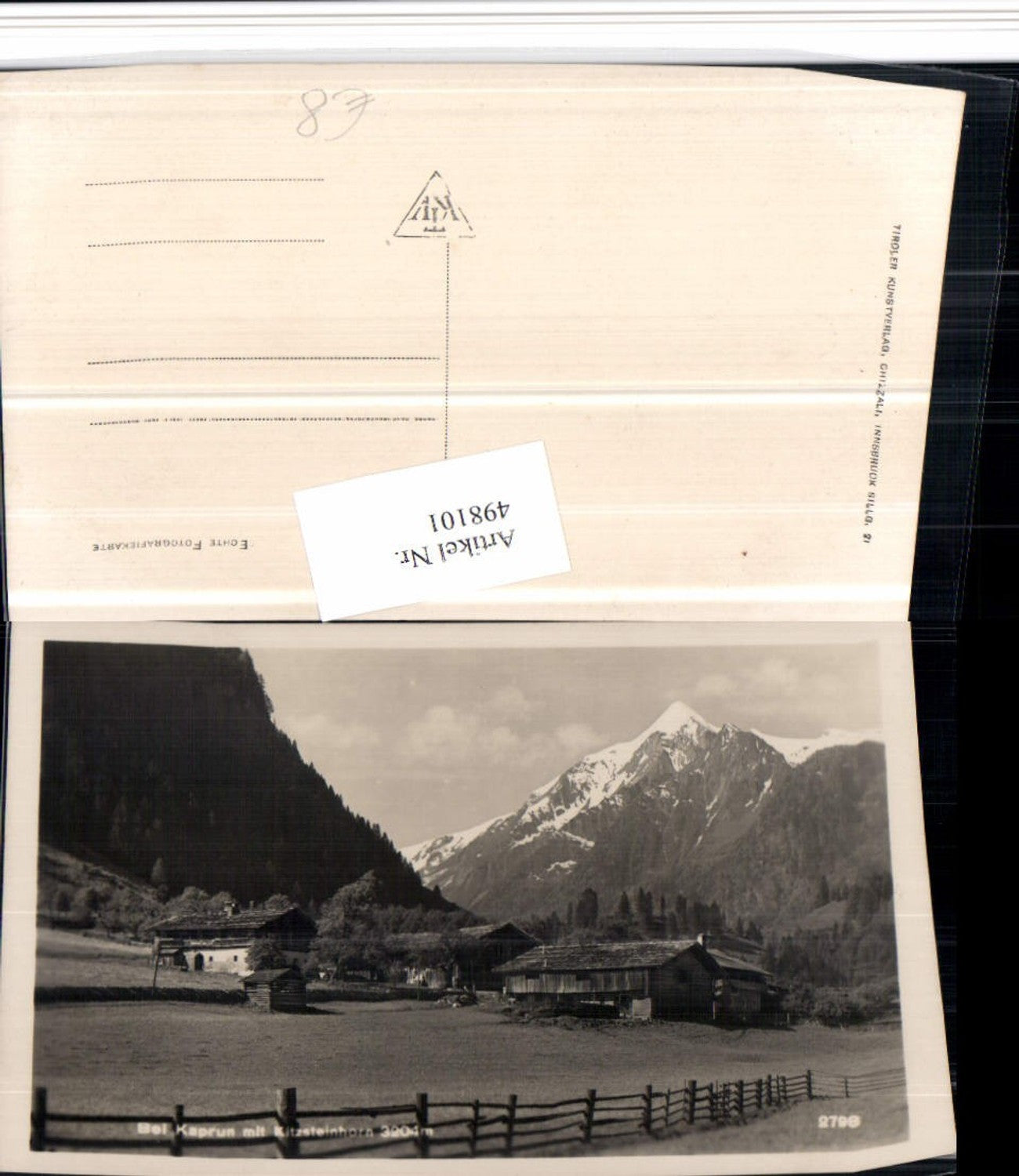 498101,Bei Kaprun m. Kitzsteinhorn Bergkulisse