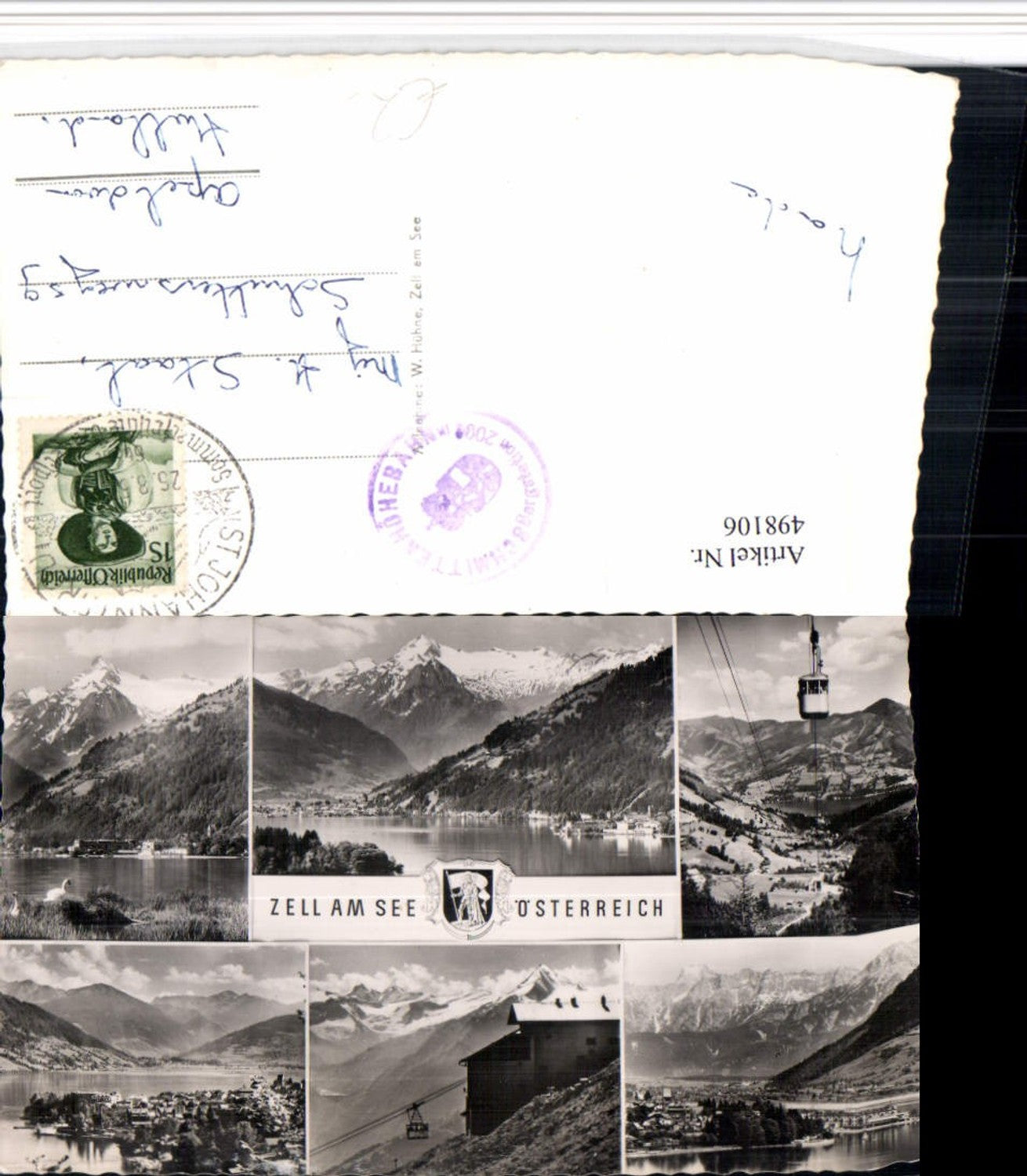 498106,Zell am See Totale Seilbahn Mehrbildkarte