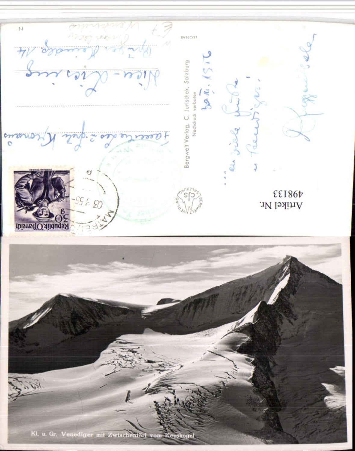 498133,Klein u. Großvenediger m. Zwischentörl vom Keeskogel b. Bramberg