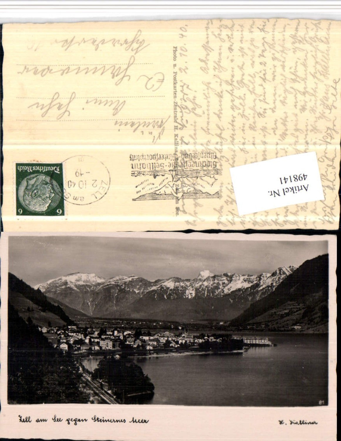 498141,Zell am See Totale geg. Steinernes Meer Bergkulisse