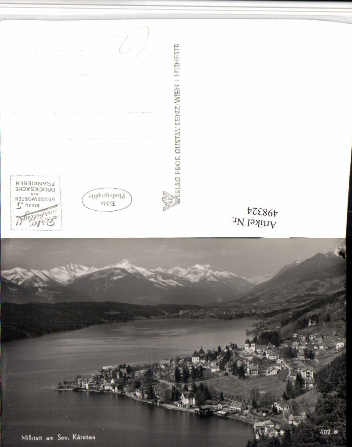 498324,Millstatt am See Totale Bergkulisse