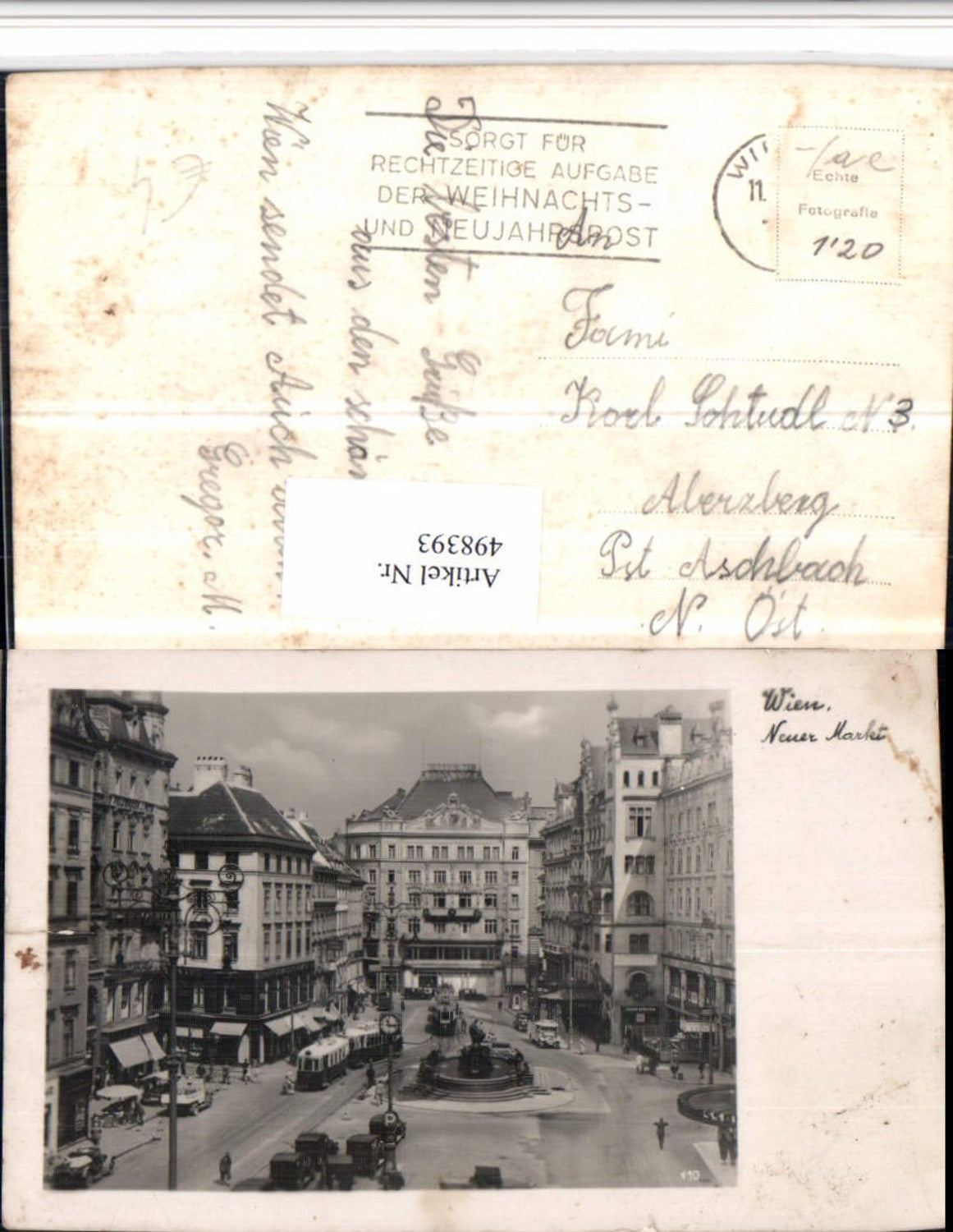 Alte Ansichtskarte – Old Postcard