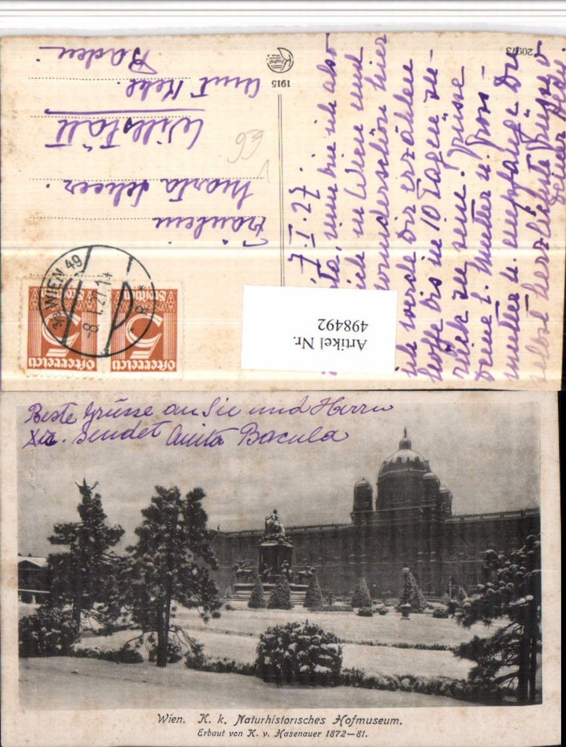 Alte Ansichtskarte – Old Postcard