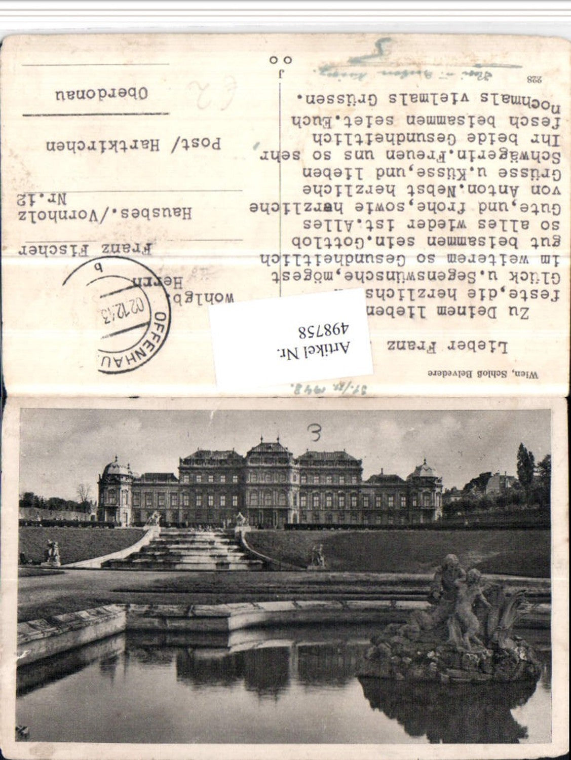 Alte Ansichtskarte – Old Postcard