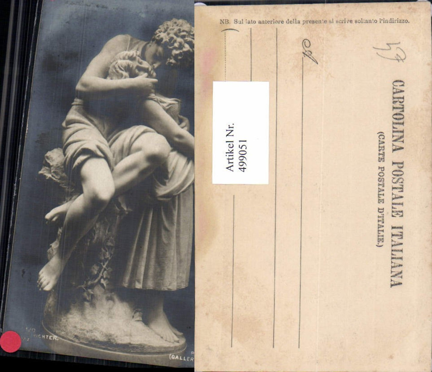 499051,Plastik Figur Skulptur Andreoni Prima Bacio Kuss Paar