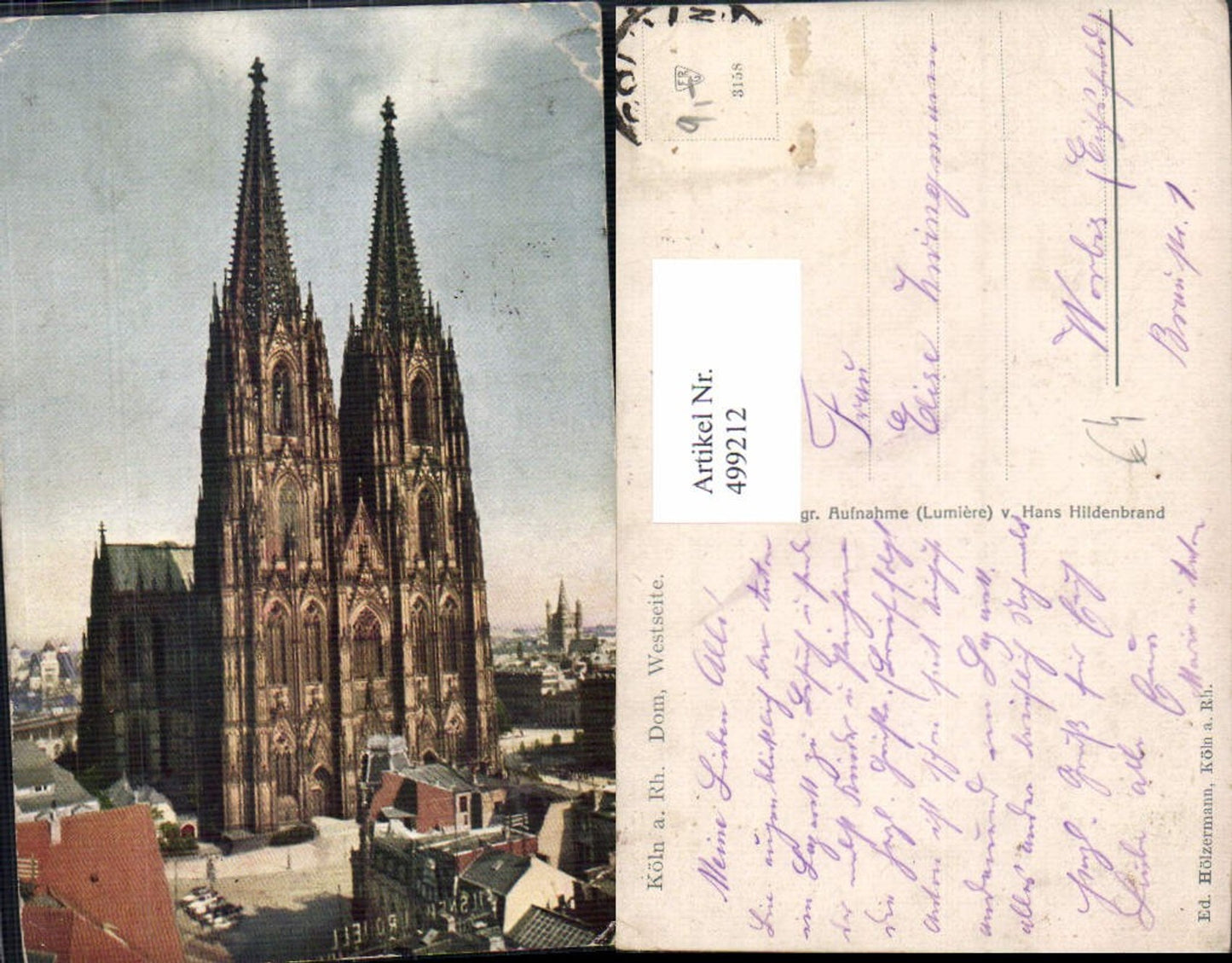 499212,Köln a. Rhein Dom Westseite