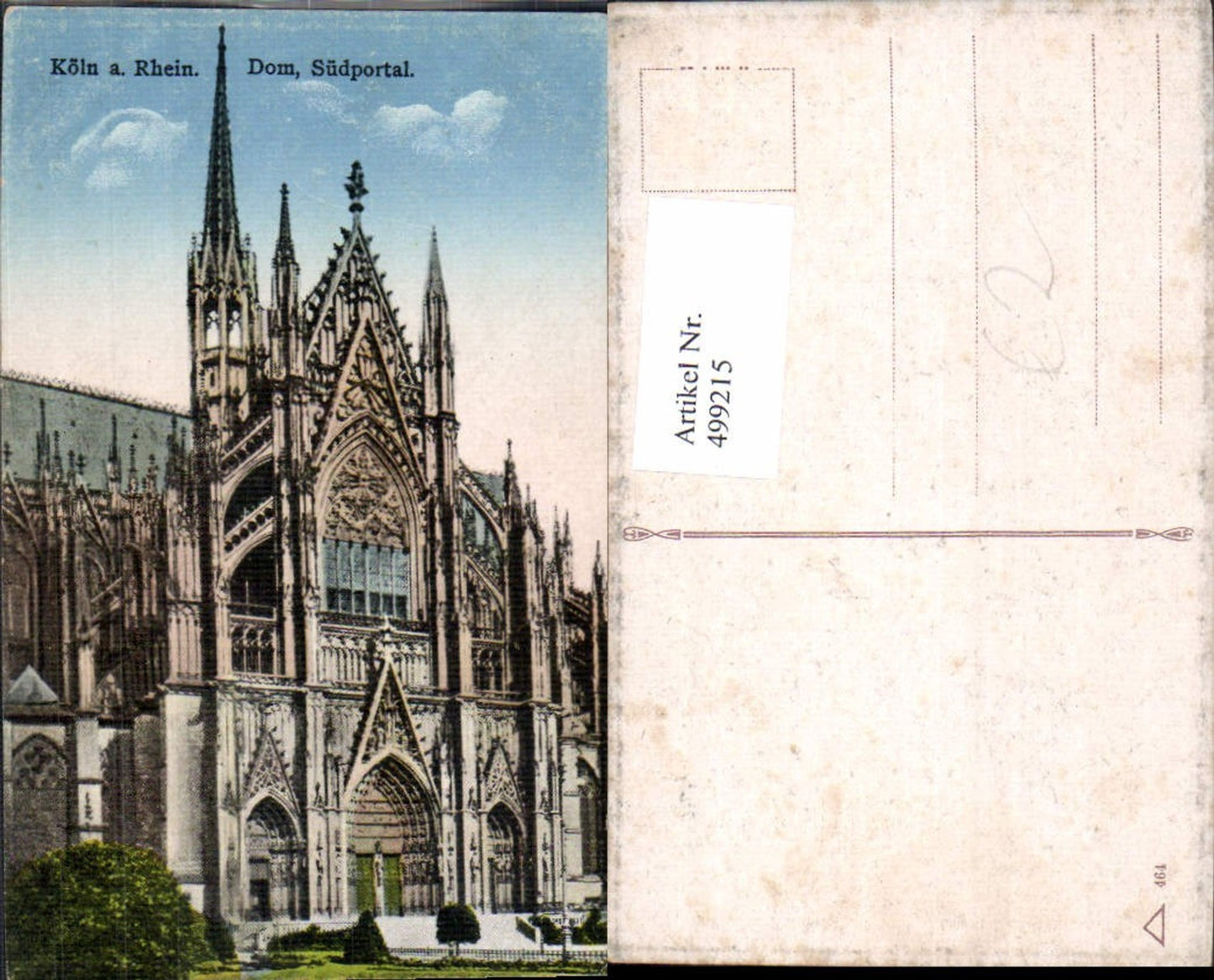 499215,Köln a. Rhein Dom Südportral