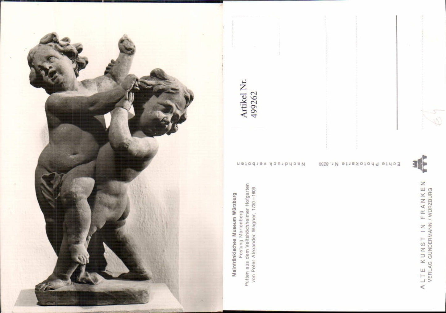 499262,Plastik Figur Skulptur Peter Alexander Wagner Würzburg Putten