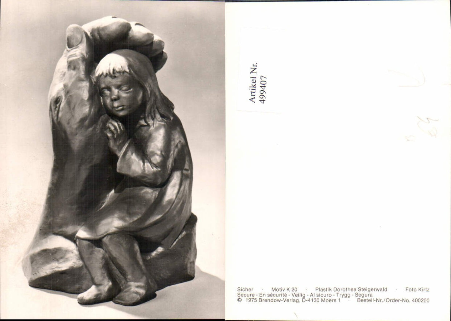 499406,Plastik Figur Skulptur Dorothea Steigerwald Sicher