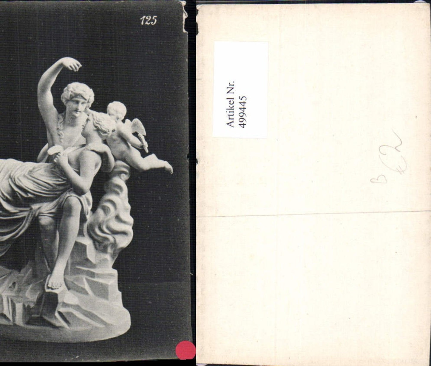499445,Plastik Figur Skulptur Paar Umarmung Engel