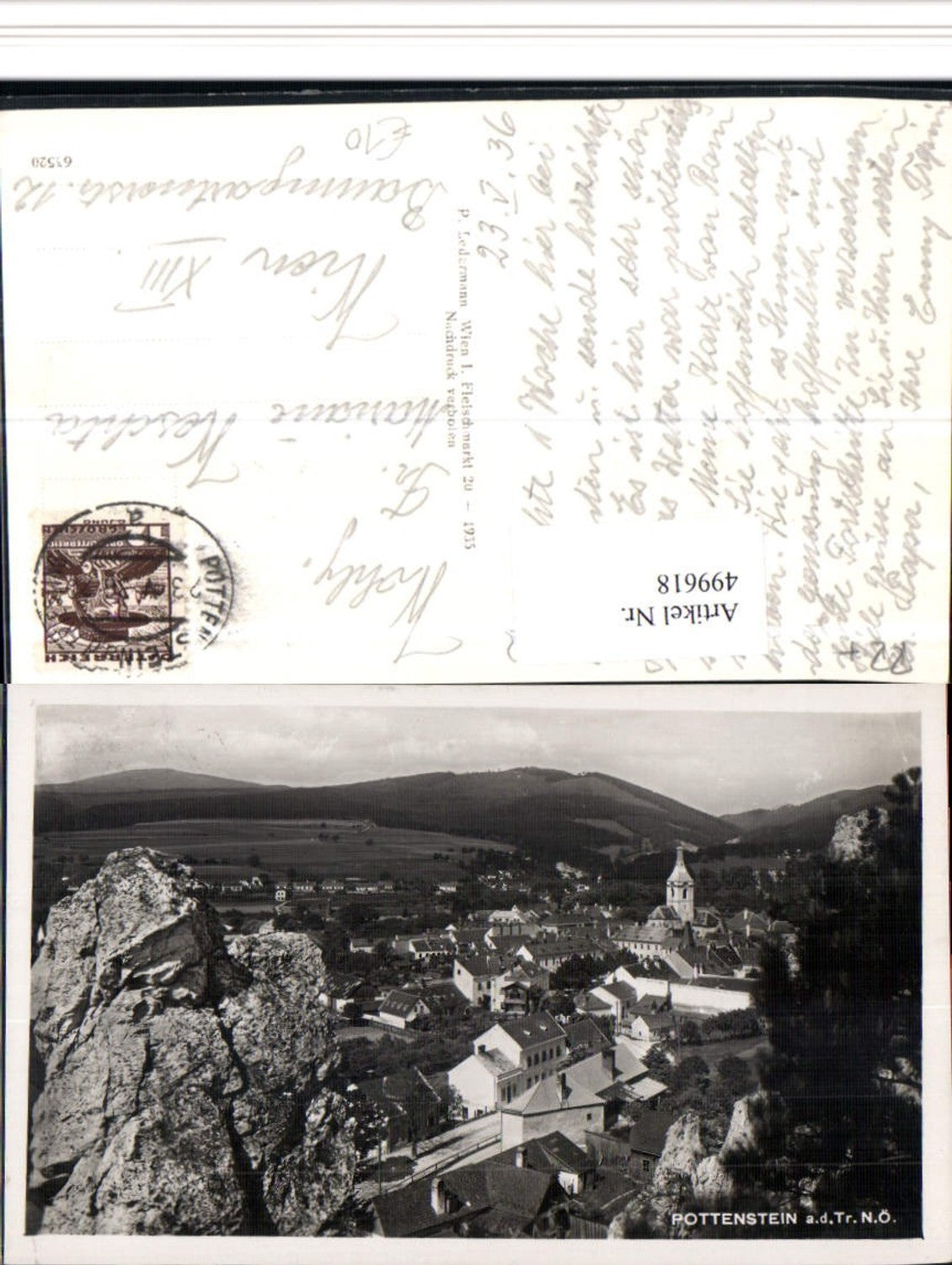 499618,Pottenstein an d. Triesting Totale