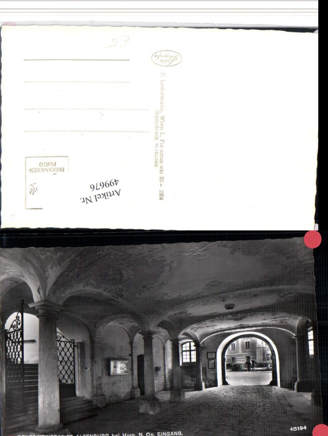 499676,Stift Altenburg b. Horn Eingang