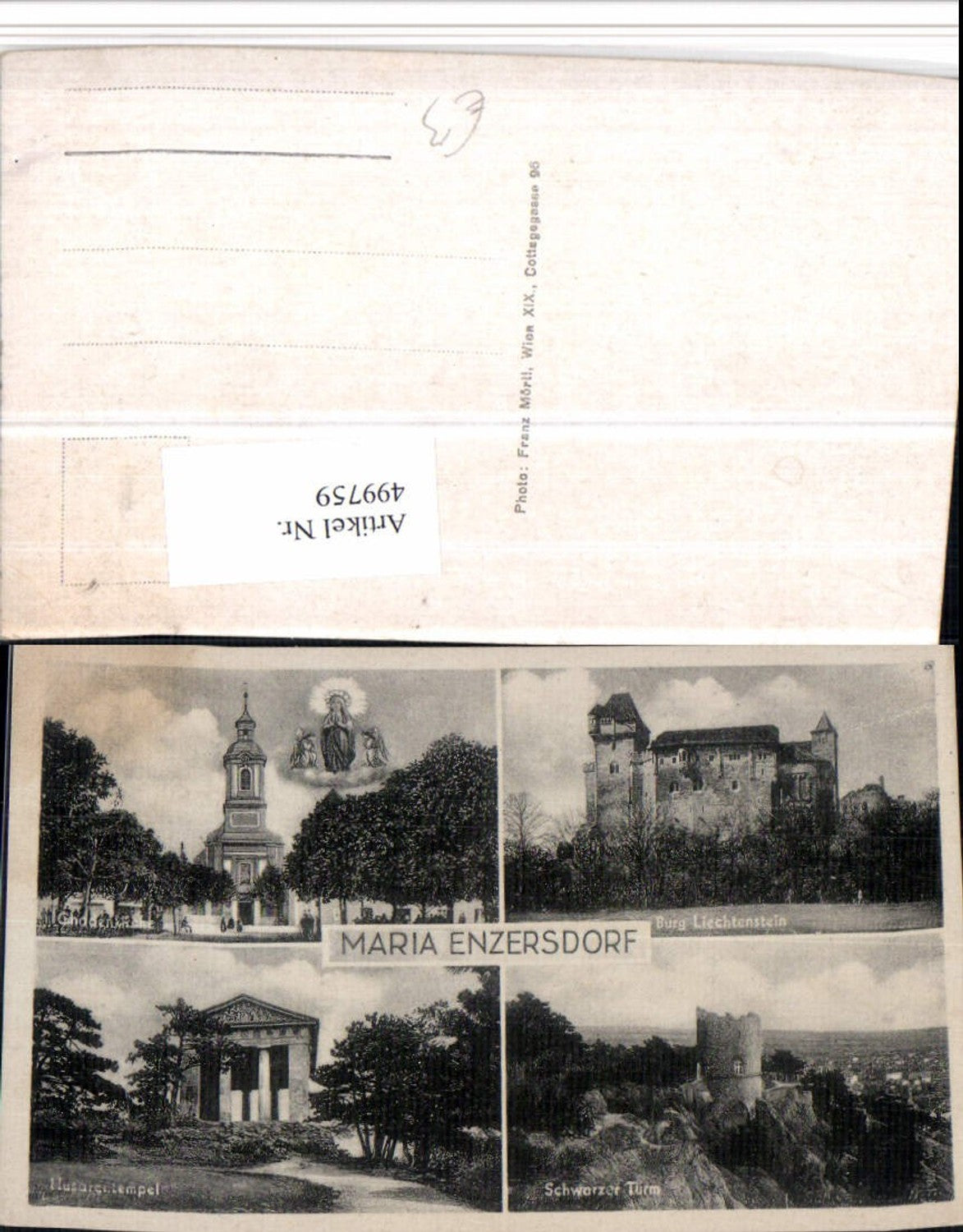499759,Maria Enzersdorf Burg Liechtenstein Tempel Kirche Mehrbildkarte