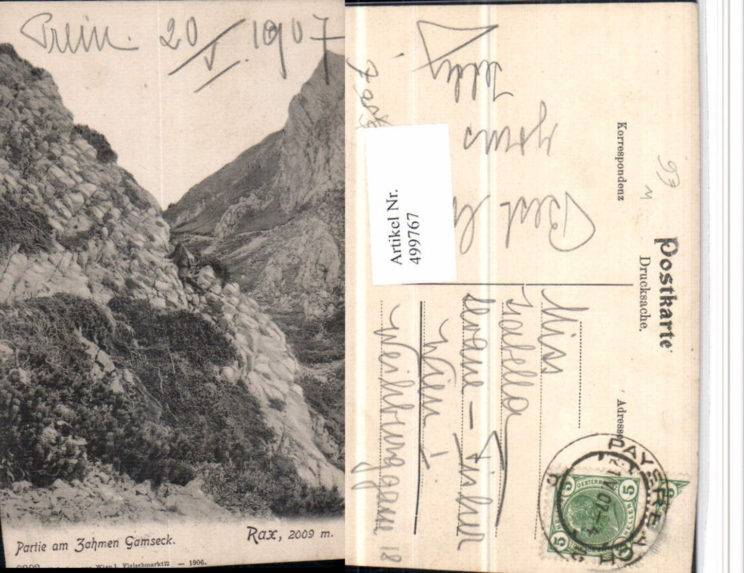 499767,Rax Partie am Zahmen Gamseck b. Reichenau