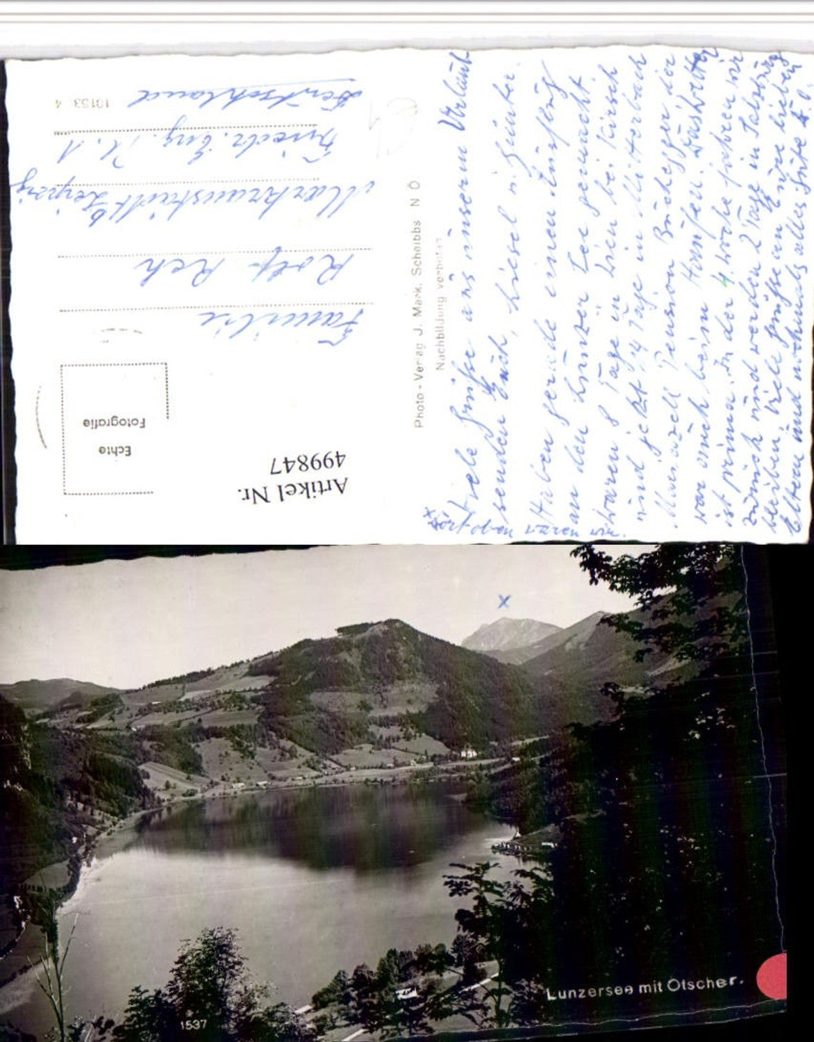 499847,Lunzersee See b. Lunz m. Ötscher