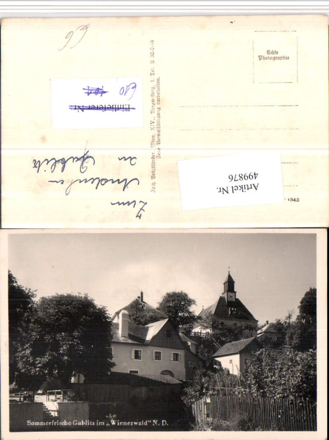 499876,Gablitz im Wienerwald Motiv Kirche
