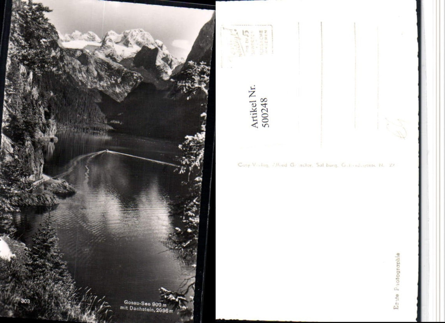 500248,Gosau-See b. Gosau m. Dachstein Bergkulisse pub Cosy 303